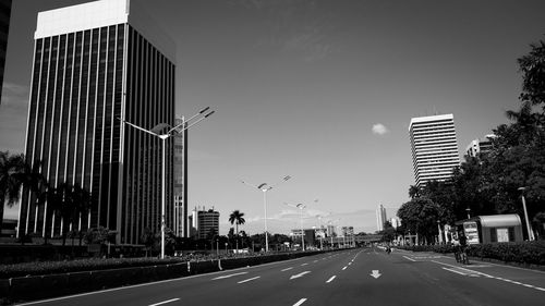 View of city street