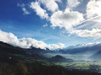 Scenic view of landscape against sky