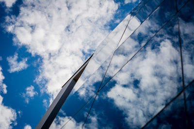 Low angle view of bridge against sky