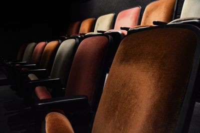 Empty seats in theater