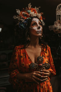 Catrina mexicana muy dramatica