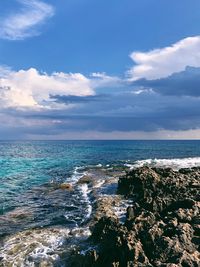 Scenic view of sea against sky