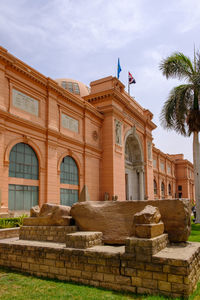 Low angle view of historical building against sky