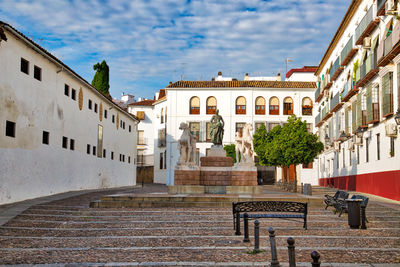 Buildings against sky in city