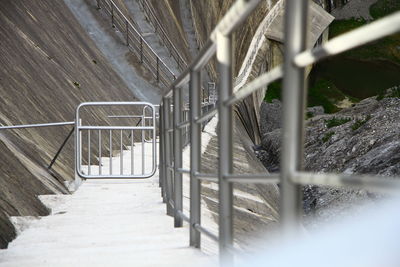 Staircase in winter