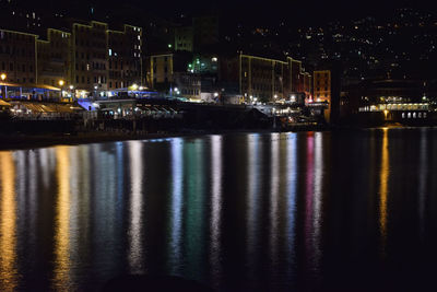 Night view sea landscape