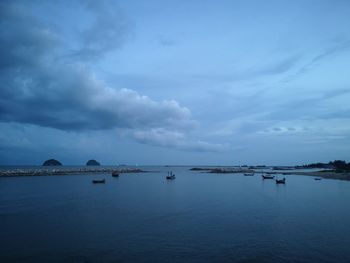 Scenic view of sea against sky