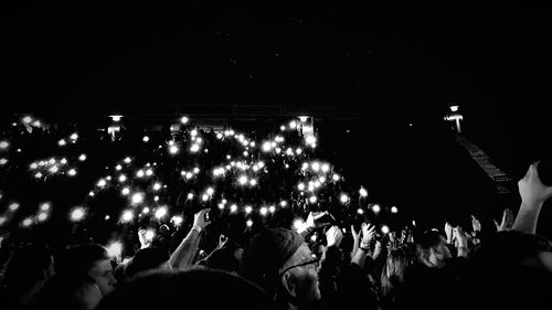 Group of people at concert