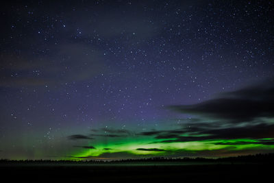 Scenic view of star field at night