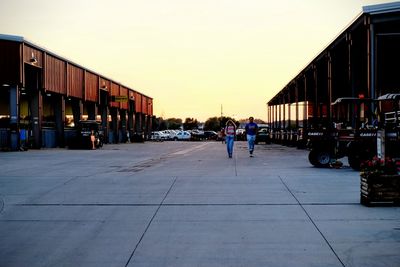 People walking in city