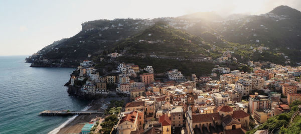 Evening at minori, amalfi coast