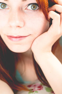 Portrait of young woman