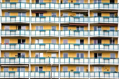 Full frame shot of apartment building