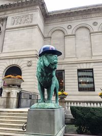 Low angle view of statue