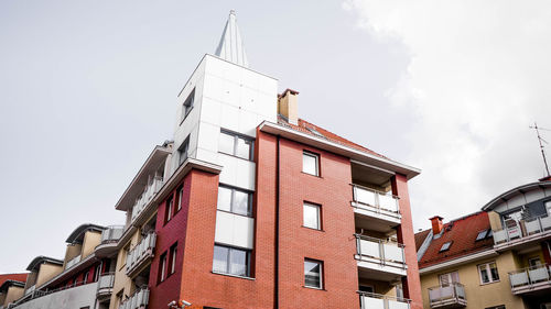 Low angle view of traditional building against sky