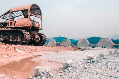 View of construction site against sky