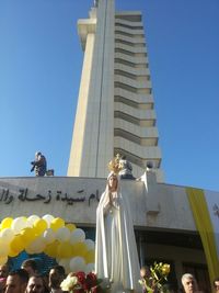 Low angle view of statue