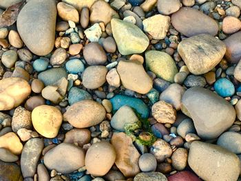 Full frame shot of pebbles