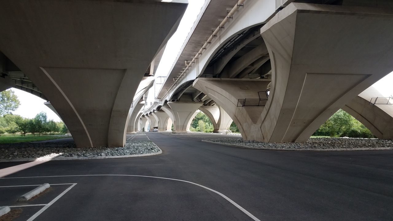 ROAD LEADING TOWARDS BRIDGE