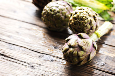 Close-up of fruit on table