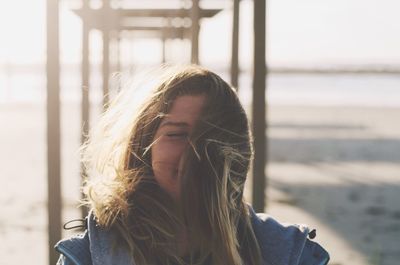 Portrait of young woman