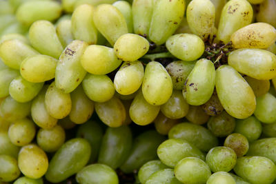 Full frame shot of grapes for sale in market