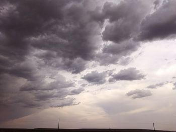 Low angle view of storm clouds in sky