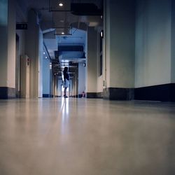 Empty corridor of building