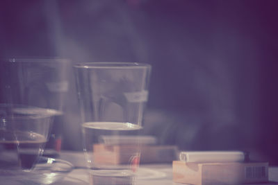 Close-up of drink on table