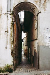 Entrance of abandoned building