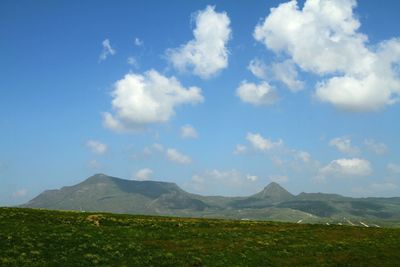 Scenic view of landscape against sky