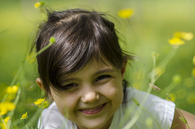 Portrait of smiling boy