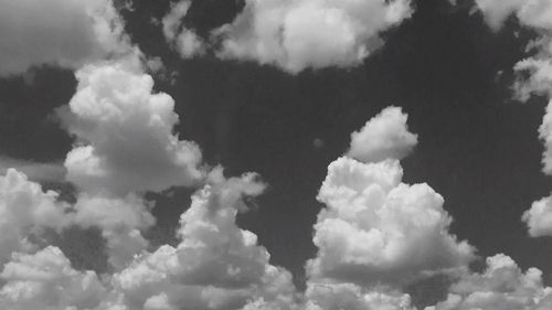 Full frame shot of clouds in sky