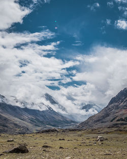 Scenic view of landscape against sky