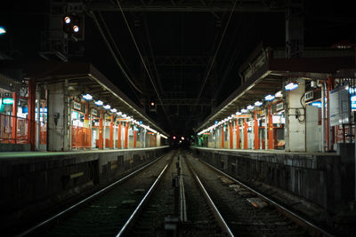 Railroad station platform