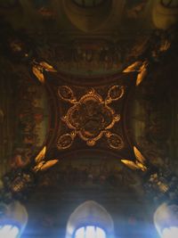 Directly below shot of ceiling