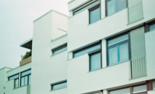 Low angle view of residential building against sky