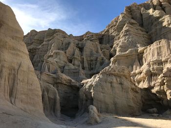 Scenic view of rock formation against sky