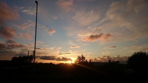 Scenic view of sunset sky