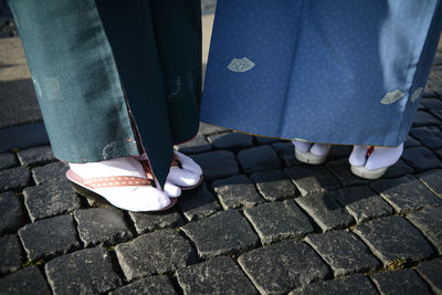 Low section of women in traditional clothing