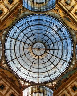 Low angle view of ceiling of building