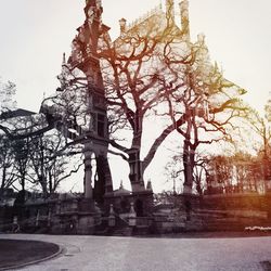 Built structure with trees in background