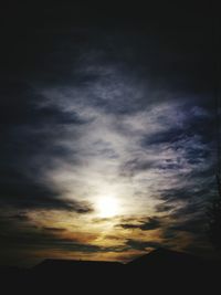 Scenic view of sky during sunset