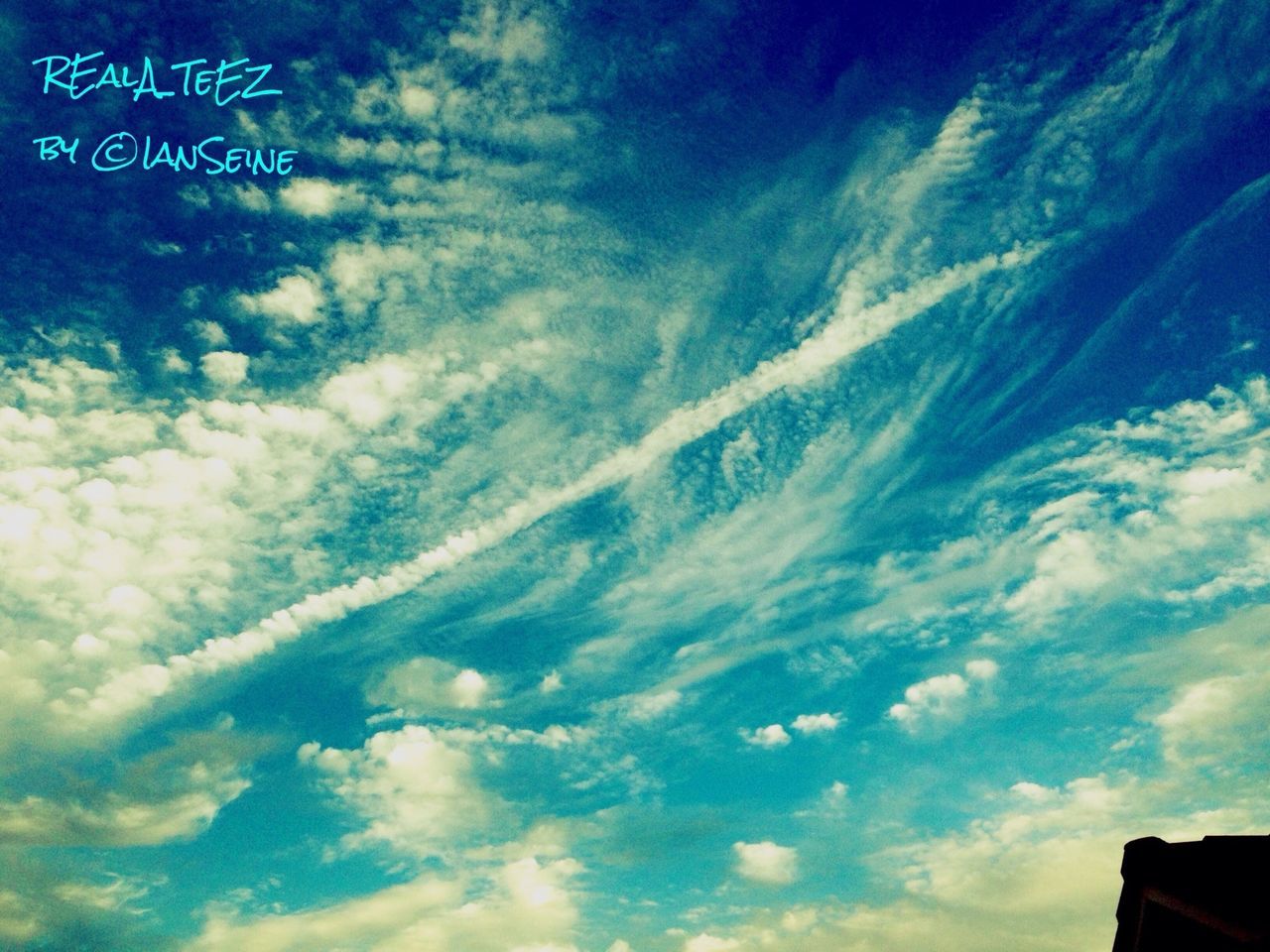 sky, blue, cloud - sky, low angle view, scenics, beauty in nature, cloud, nature, cloudy, tranquility, tranquil scene, cloudscape, no people, outdoors, communication, text, idyllic, day, backgrounds, western script