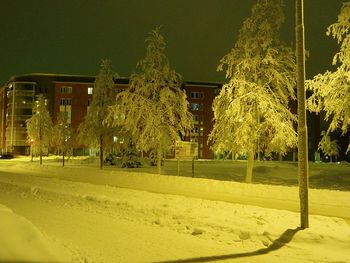 Street light against the sky