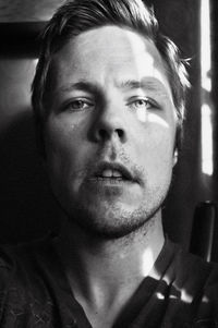 Close-up portrait of young man