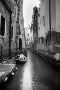 Canal amidst buildings in city