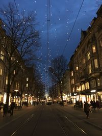 City street at night
