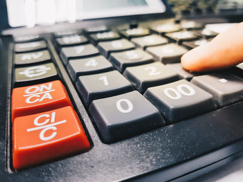 Close-up of computer keyboard