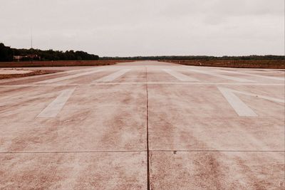 View of runway against sky